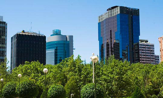 Un paseo por la zona financiera de Madrid
