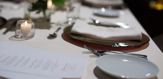 Detalle mesa para evento MICE