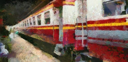 Vagón tren antiguo