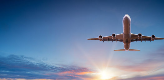avión despegando