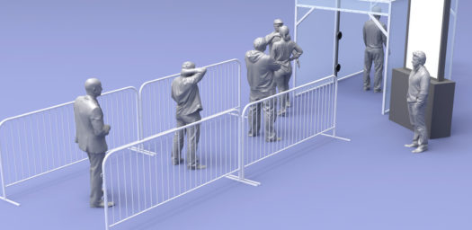Simulación acceso seguro a evento