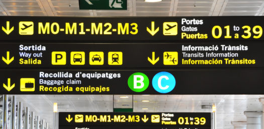 Señal del aeropuerto