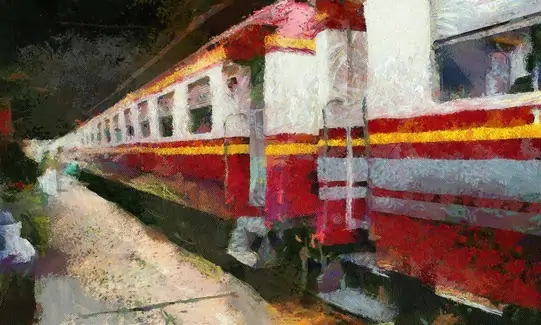 Vagón tren antiguo